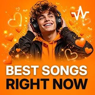 Best Songs Right Now: Lord Reverb's Picks playlist cover: a young person wearing big headphones smiling