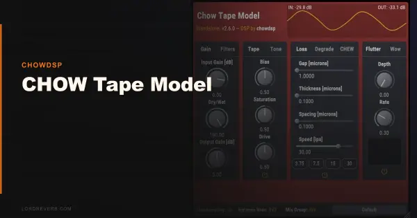 CHOW Tape Model Review: Best Free Tape Plugin 2026