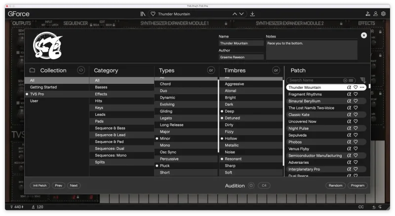 GForce Software Oberheim TVS Pro