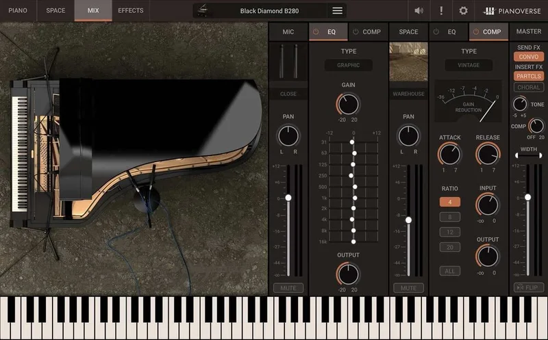 IK Multimedia Pianoverse Black Diamond B280