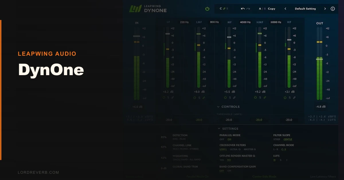 DynOne Review: Multiband Compression Done Invisibly