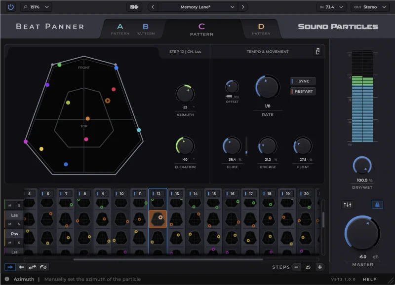 Sound Particles Beat Panner Educational Version