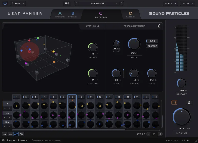 Sound Particles Beat Panner Educational Version