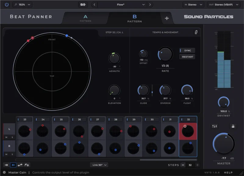 Sound Particles Beat Panner Educational Version