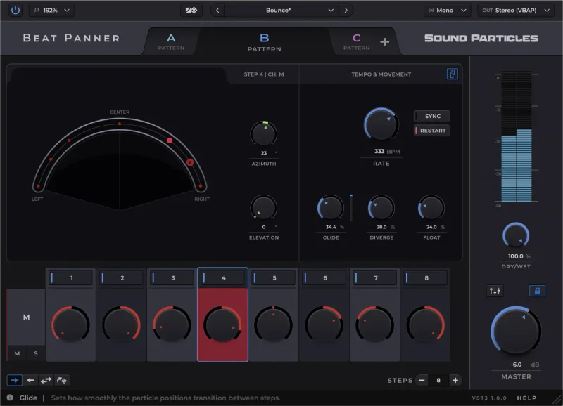 Sound Particles Beat Panner Educational Version
