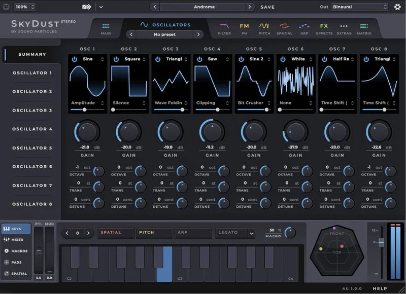 Sound Particles SkyDust Stereo | Educational Version