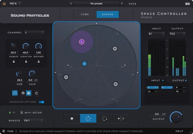 Sound Particles Space Controller Studio
