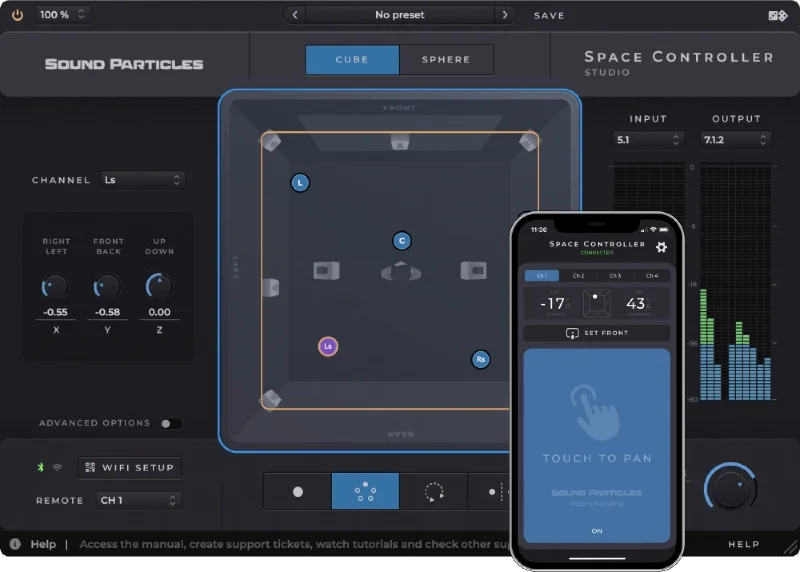 Sound Particles Space Controller Studio