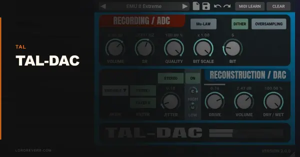 Does This TAL-DAC Review Prove Free Lo-Fi Has No Limits?