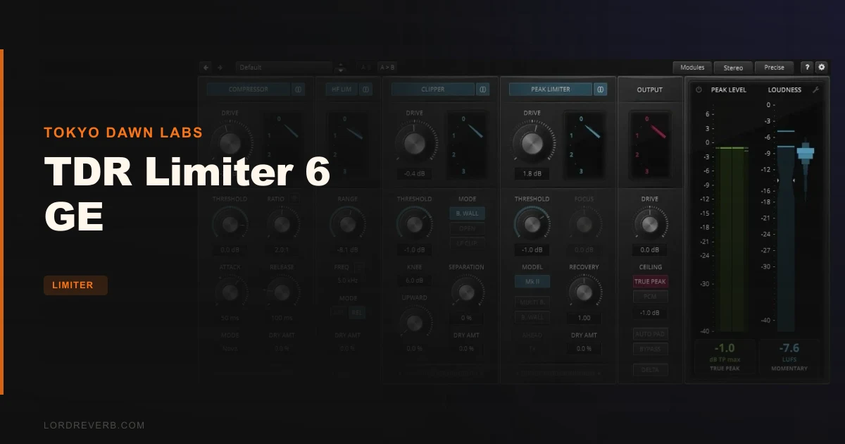 Can TDR Limiter 6 GE Fix Your Flat-Sounding Masters?