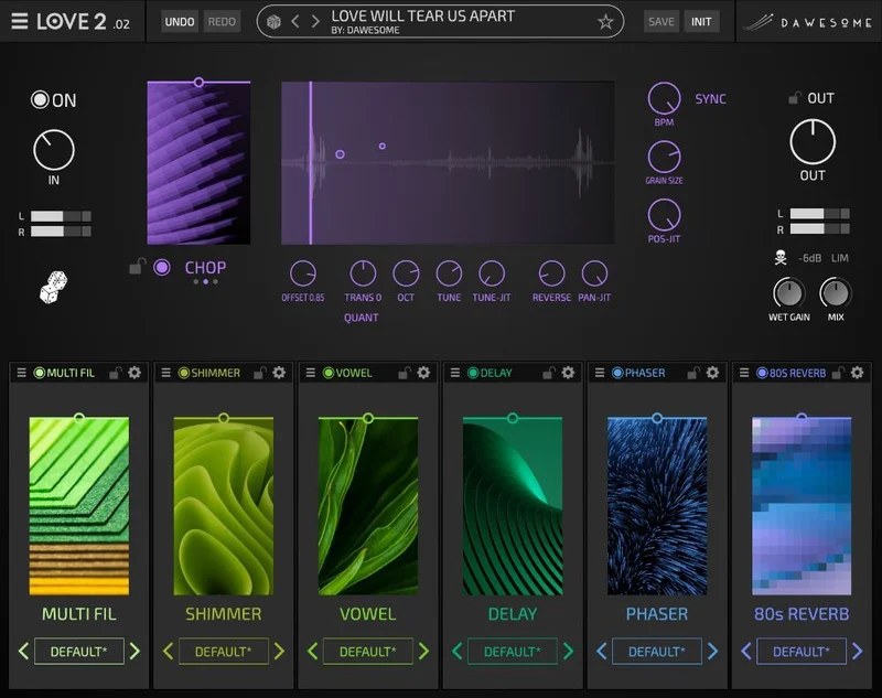 Tracktion Dawesome LOVE 2