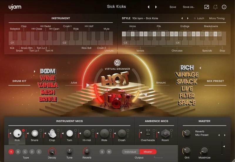 UJAM Virtual Drummer Bundle 2 Loyalty Upgrade from any Virtual Drummer product