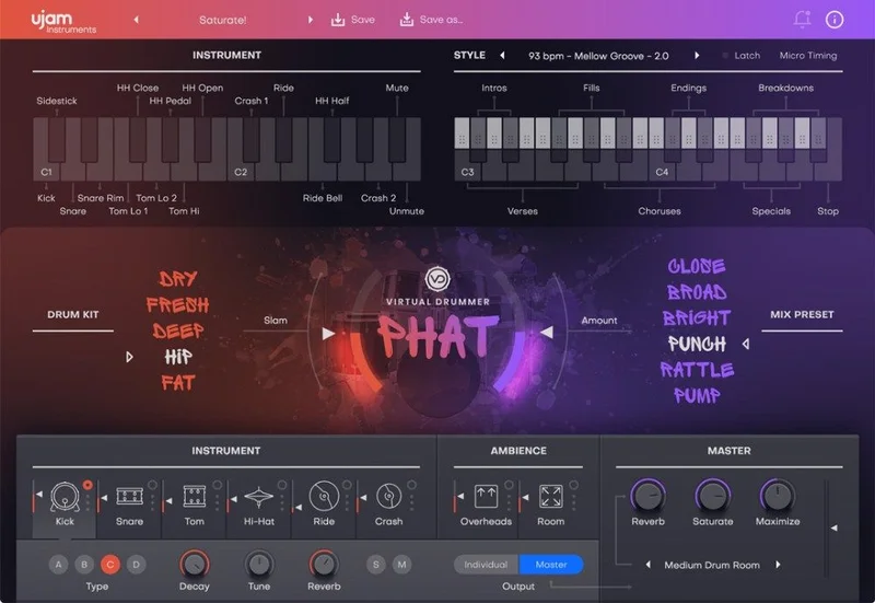 UJAM Virtual Drummer Bundle 2 Loyalty Upgrade from any Virtual Drummer product