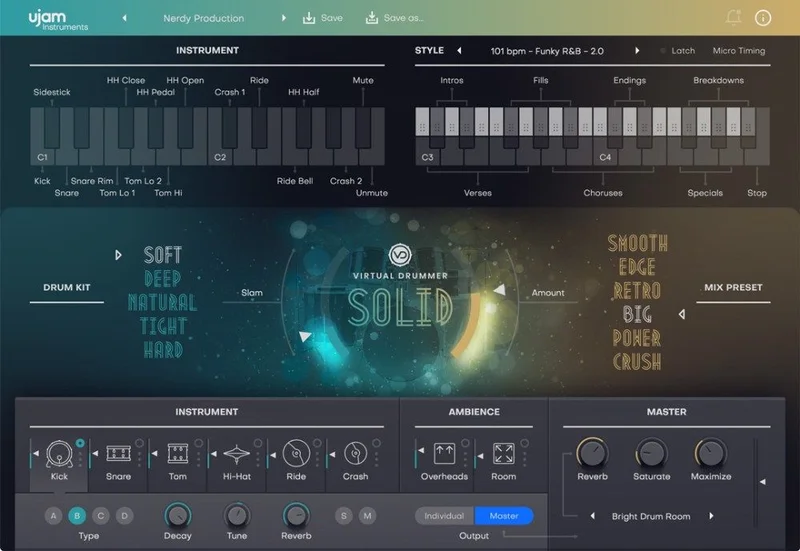 UJAM Virtual Drummer Bundle 2 Loyalty Upgrade from any Virtual Drummer product