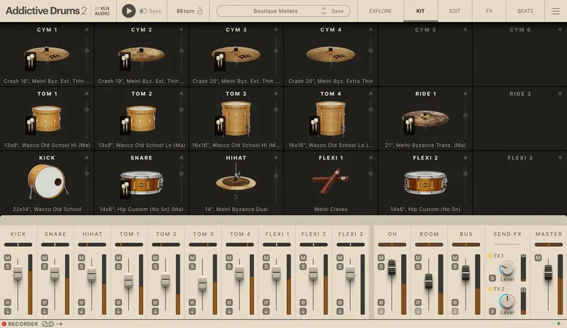 XLN Audio Boutique Mallets ADpak